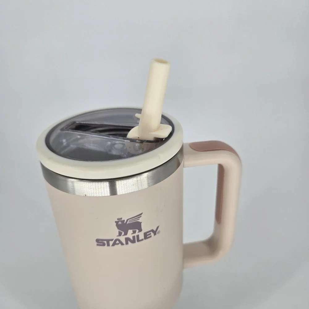 Stanley 40oz Quencher H2.0 Tumbler Blush Pink Handle Cup Aftermarket Lid No Stra - Picture 11 of 11